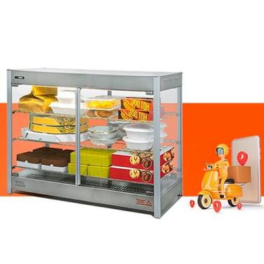Imagem de Estufa Para Delivery Entrega Quente 90c Profissional - Titã, 220V