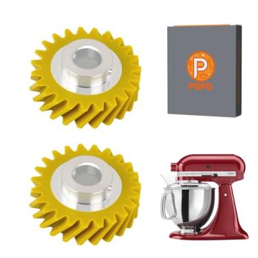 Imagem de Substituição de engrenagem helicoidal atualizada compatível com acessórios KitchenAid Bowl-Lift/Tilt-Head Mixer (2 peças)