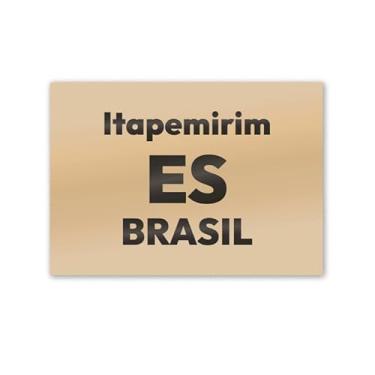 Imagem de Imã de Geladeira Itapemirim Espírito Santo MDF 8cm x 5cm