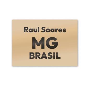 Imagem de Imã de Geladeira Raul Soares MG MDF 8cm x 5cm para Enfeite