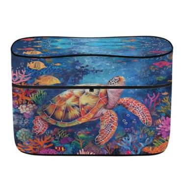 Imagem de Whosucclay Capa de tanque de propano de tartaruga marinha para trailer propano dupla 13,6 kg capa universal mais carro