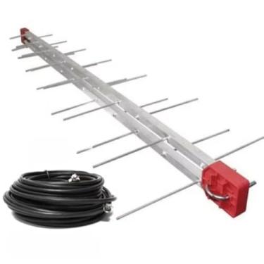 Imagem de Antena Digital Externa 4K, 28 Elementos, com Cabo de 12 Metros