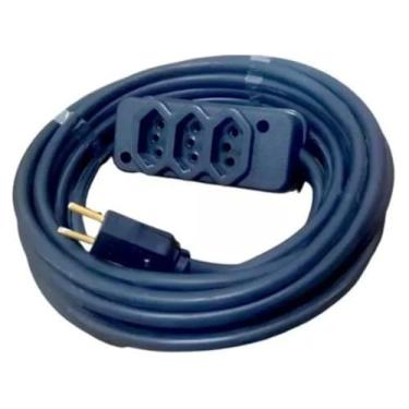 Imagem de Extensão Elétrica 10 Metros 10a/20a Cabo Pp2x2,5mm Reforçada uso profissional.