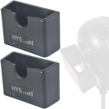 Imagem de HYS Kit de montagem de carro de poliuretano para rádios móveis CB, VHF e UHF, microfone de alto-falante de ombro, suporte de microfone de mão com suporte e base de microfone de mão, suporte de