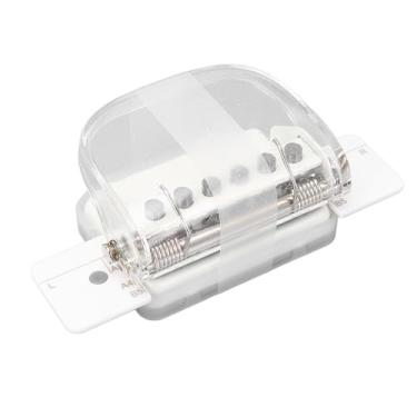 Imagem de Perfurador de Papel Com 6 Furos, Perfurador Portátil Transparente, Máquina de Perfuração Manual de Folhas Soltas para Notebooks Personalizados, Cartões de Scrapbooking, Projetos