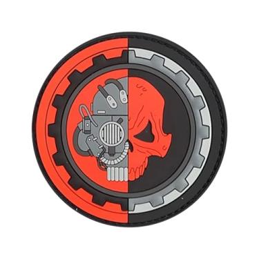 Imagem de Crânio tático emblema de moral militar PV Chook and Loop mochila adesivo decorado braçadeira para mochila Kleidung faça-você-mesmo Kleidung engrenagem chapéu mochila jaquetas