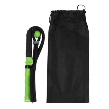 Imagem de ZAWELIYO Treinador de Velocidade de Balanço Ajustável Com Bola, Taco de Aquecimento Profissional de Beisebol de Golfe, Treinador de Golfe de Nylon Borracha para Memória Muscular do Braço (Verde)