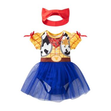 Imagem de Vestido tutu para bebês meninas, festa de aniversário, Natal, com faixa de cabeça (9 a 12 meses)