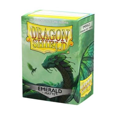 Imagem de Dragon Shield Standard Size Sleeves – Matte Emerald 100CT - Card Sleeves are Smooth & Tough - Compatible with Pokemon, Yugioh, & Magic The Gathering Card Sleeves – MTG, TCG, OCG