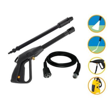 Imagem de Kit Mangueira 5mt Pistola Lança Vonder LAV 1200 1200W - COMPATÍVEL VON