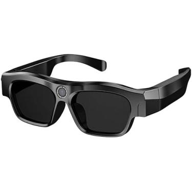 Imagem de MIUXGIO Óculos inteligentes com câmara, óculos de câmara de vídeo 4K com cartão TF, óculos de gravação para condução e treino VX18 (preto)