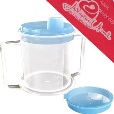 Imagem de Conjunto de utensílios adaptáveis Sippy Cup para idosos, à prova de de