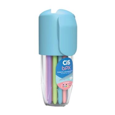 Imagem de CIS, Pote Caneta Esferográfica 0.7mm BPX com 18 Cores Azul - Cis