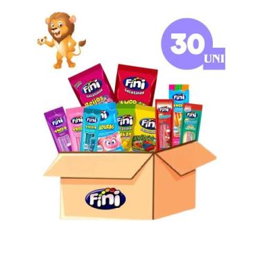 Imagem de Kit 30 un Bala Fini Tubes e Gelatinas Sortido 15g - Fini