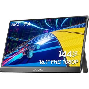 Imagem de Monitor de jogos portátil ARZOPA Z1FC 16,1" 144 Hz 1080P FHD