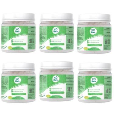 Imagem de Soro Pó Para Lavagem Nasal 500g Kit Com 6 Potes Xô Ites, Branco