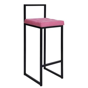 Imagem de Banqueta Para Balcão Cozinha Alta 70cm - Elegance Móveis Industriais, 