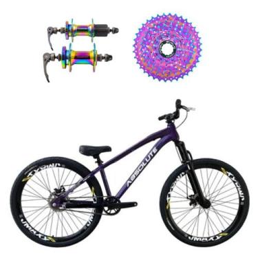 Imagem de Bicicleta aro 26 Absolute Brutus 3 Roxo 1x8v Cassete e Cubo Cassete Ca