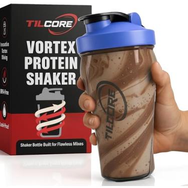 Imagem de Tilcore Coqueteleira de proteína Vortex 700 ml – Coqueteleira premium sem BPA para shakes e vitaminas de proteína, à prova de vazamento e durável para estilos de vida ativos