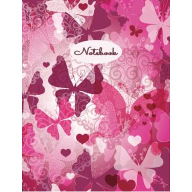 Imagem de My Heart has Wings Notebook: 8.5 x 11, 120 pages, College-Ruled Butterflies