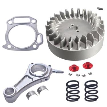 Imagem de Kit de haste de tarugo de volante de alumínio (3.308) com travas de mola de válvula para motores Hemi Predator 212cc/196cc