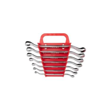 Imagem de TEKTON Conjunto de chaves de extremidade de caixa offset de 45 graus com suporte, 7 peças (6-19 mm) | WBE24407