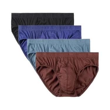 Imagem de Cuecas Masculinas plus Size 100% Algodão Respirável Confortáveis Linge