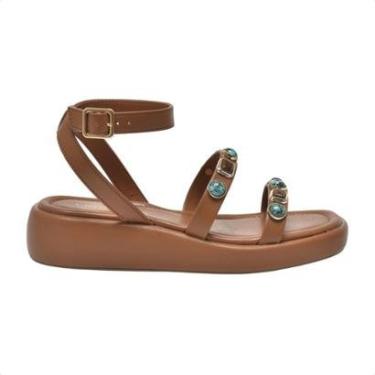 Imagem de Sandália Flat Papete Anabela Via Marte Pedrarias-Feminino