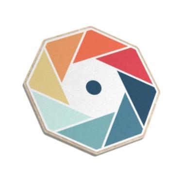 Imagem de Vaveren Treinamento principal da placa de balanço de madeira, 360 Rotação, Treinamento de Estabilidade Balanço Treinamento Wobble Board for Sport Core, Colorida