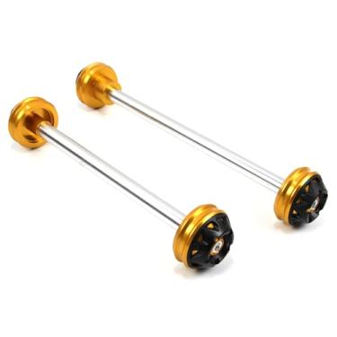 Imagem de Protetores de roda deslizantes de eixo Arashi Garfo dianteiro e traseiro para Ducati 1098 2008-2015, acessórios de motocicleta peças douradas