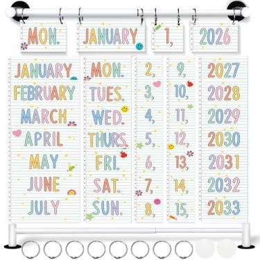 Imagem de Conjunto de quadro de avisos com forro magnético, com suporte magnético ajustável, pautado, decoração de sala de aula, 60 peças, para escola, casa, escritório, decoração de parede