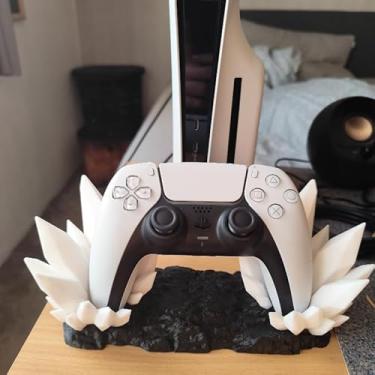Imagem de Suporte Gamer Decorativo Crystal – Base para Controle PS5 com Design de Cristais