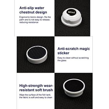 Imagem de Generic Escova Magnética Limpador de Aquário Com ímã Forte Com Gancho Adesivo Requintado, Laranja para Tanques de Peixes de Vidro (Laranja)