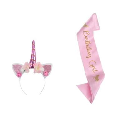 Imagem de Decorações De Festa De Aniversário De Unicórnio Para Meninas, Pratos, 