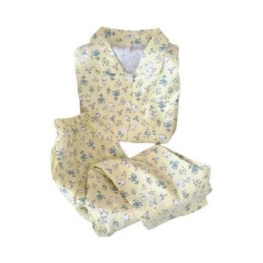 Imagem de Conjunto De Pijamas Femininos Com Estampa De Ganso Moda Coreana Doce E