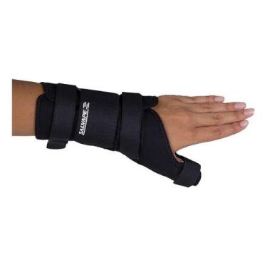Imagem de Tala de Tecido para Polegar e Punho 437 Preto Salvapé, Direito G