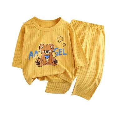 Imagem de Conjunto De Pijamas De Primavera E Inverno Para Crianças, Manga Longa,