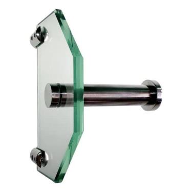 Imagem de 2X Porta Papel Higiênico - Vidro Incolor - 12X18Cm 8Mm