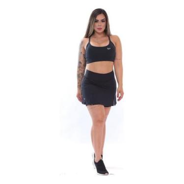 Imagem de Conjunto Top E Short Saia Com Bolso Para Corrida Fitness - ElementFit,