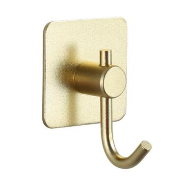 Imagem de NevStp Ganchos de parede adesivos montados para chave de porta casaco de pano de banheiro cabide de roupão de cozinha rack prateleira gancho de bolsa, FGD1 peça