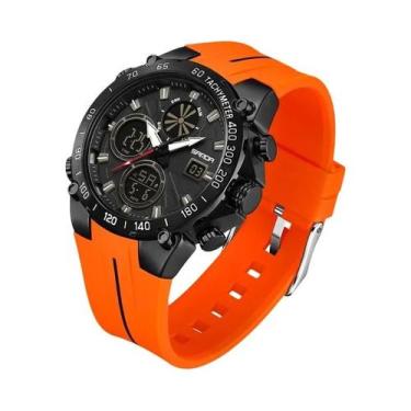 Imagem de Relógio Esportivo Masculino À Prova d'Água Com Duplo Display Analógico