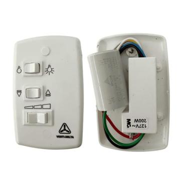 Imagem de Chave de Parede Venti-Delta P/ Ventiladores de Teto 110 V 6+3 uF