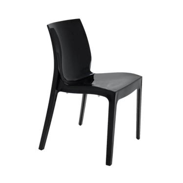 Imagem de Cadeira Alice Brilho em Polipropileno Preta Tramontina