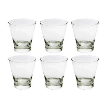Imagem de Jogo Conjunto Com 6 Copos Baixo Whisky Caipirinha Sophia 340ml Altura 