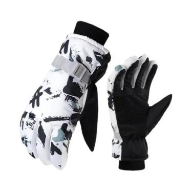 Imagem de Luvas De Inverno Unissex Impermeáveis Para Snowboard E Esqui, Antiderr