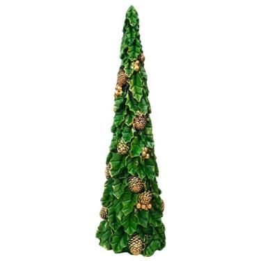 Imagem de Arvore natalina verde resina grande 60cm decorativa dinatale