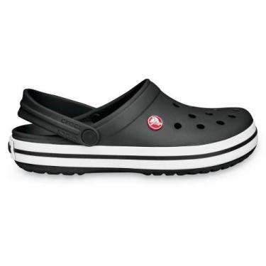 Imagem de Sandália unissex clog.crocs crocband 11016, Preto, Branco, 39