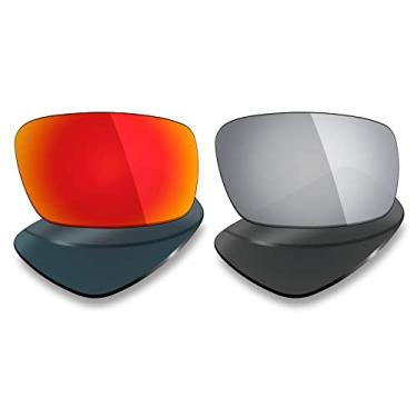 Imagem de 2 pares de lentes polarizadas de substituição da Mryok para óculos de sol Oakley Chainlink – Opções