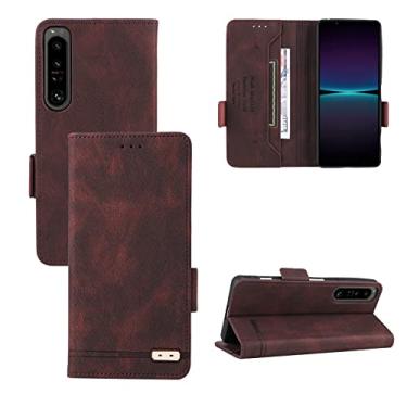 Imagem de For Sony 1 IV Magnetic Clasp Flip Leather Phone Case