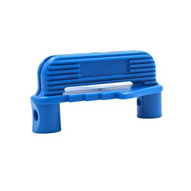 Imagem de Ferramenta de marcação central Scriber Line, ferramenta de marcação de marcação offset azul/preto, ferramenta de localizador de centro, medidor de marcação de escriba de madeira serve para lápis de madeira padrão